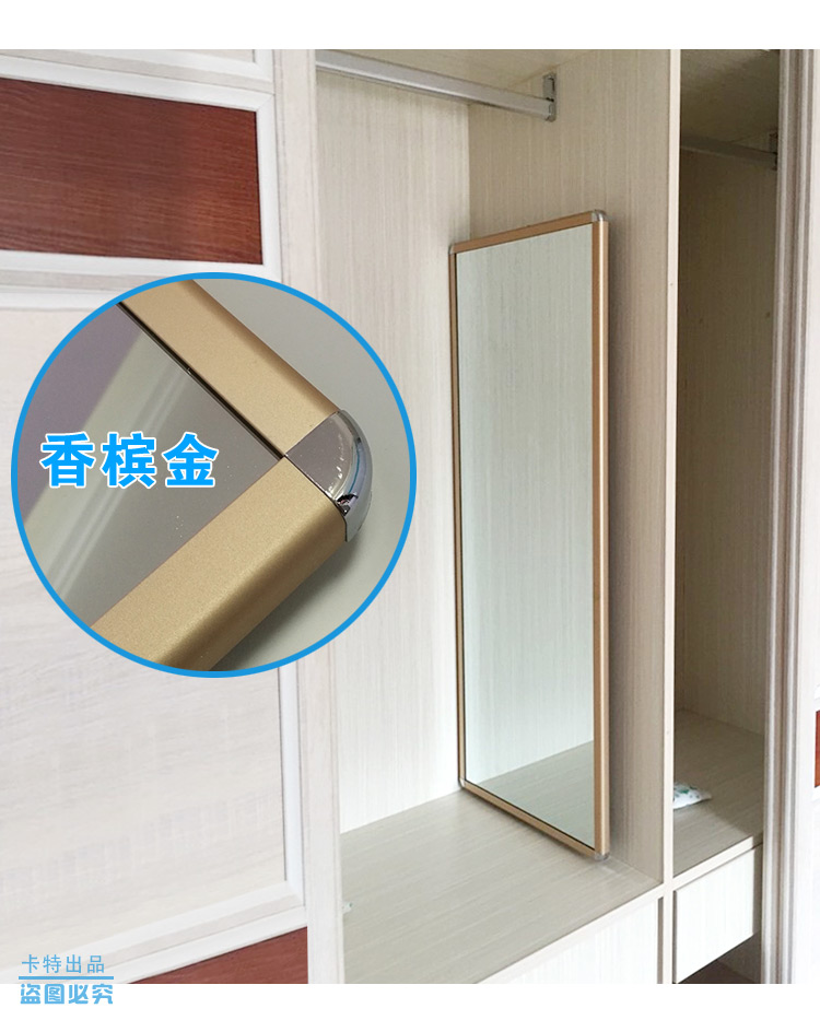 Tủ quần áo gương đẩy đẩy gương gấp phù hợp gương phòng ngủ chống cháy nổ tích hợp gương cơ thể đa chức năng xoay gương thay đồ - Gương gương cảm ứng thông minh