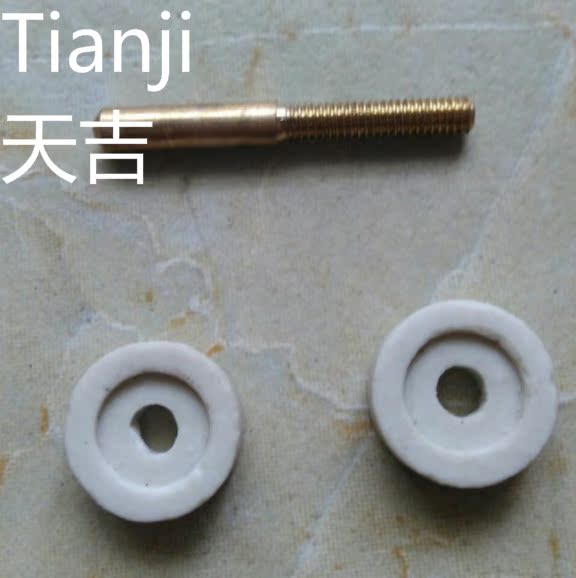 Not Jet Old-fashioned Iron Wiring Head Accessories Thermoregulation Electric Iron Column Head Magnetic Ring Porcelain Insulation Copper Column Ceramic Plate