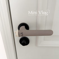 Cute cat entrance door handle sheath silicone anti-collision door handle glove protective cover childrens room door handle decoration