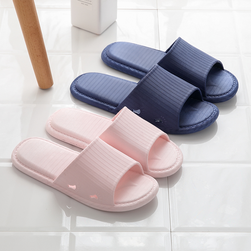 Men's Indoor Slippers, Non-Slip and Stain-Resistant, Couple's Home, Pair of Household, Universal, Wear-Resistant, Bathroom, Quick-Drying, Summer, Deodorant