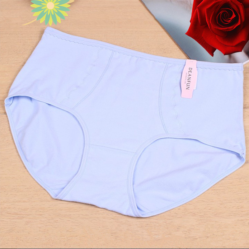 Bà Bướm Anfen đồ lót bông vải thoải mái eo bụng cô gái quần phẳng góc bông cotton womens quần đầu.