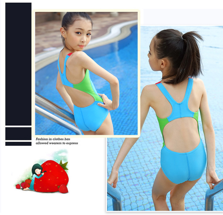 Cô bé Li Ning Đồ bơi cho bé gái Bé trai lớn Bé gái Học sinh chuyên nghiệp Đồ bơi Xiêm đồ bơi cho be gái