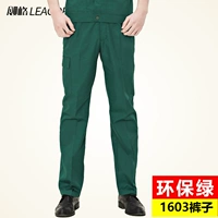 1603 Экологически чистые зеленые брюки