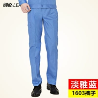 1603 Элегантные синие брюки