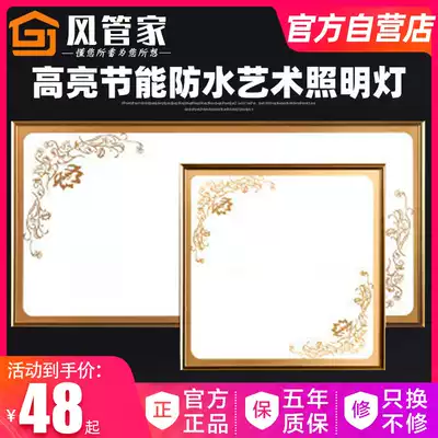 Integrated ceiling LED lamp flower lamp dressing room lamp 30*30*60 flat lamp pattern embedded kitchen lamp