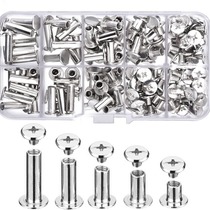 Set of rivets ledger nails photo album locking screws sample album letter plywood screws boxed rivets
