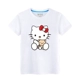 Áo thun cotton bé gái Hello Kitty ngắn tay mùa hè 2020 trẻ lớn mới cởi quần áo Hello Kitty trẻ em - Áo thun