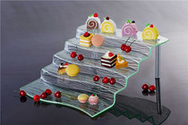 Acrylic snack plate ice plate buffet plate snacks sushi fruit sashimi ice plate Japanese and Korean cuisine restaurant rack