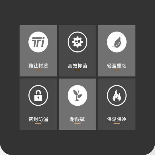 New Style Coffee Thermos Cup, Large Capacity, Compact and Portable, Suitable for Gifting, High-End Pure Titanium Double-Layer Autumn and Winter Thermal and Cold Water Cup