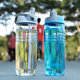 American Coolgear Student Sports Water Cup 2024 Summer New Straw Plastic Cup Boys Portable Water Bottle