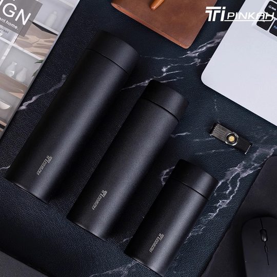 Large-Capacity Thermos Cup, New Model for Men, Autumn and Winter, Warm and Cold Keeping, Compact and Portable, Titanium Double-Layer High-End Gift Health Water Cup
