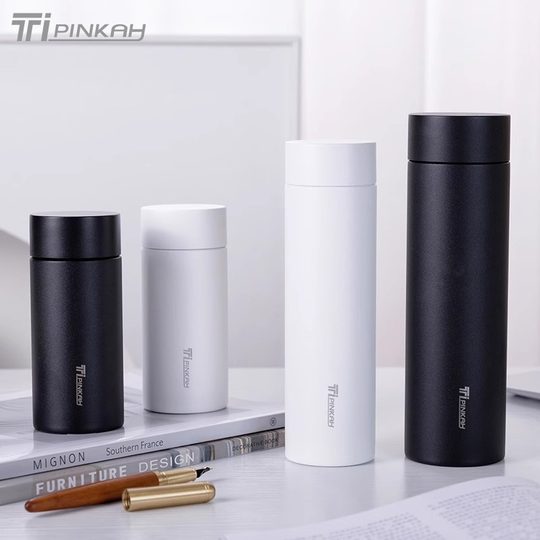 Large-Capacity Thermos Cup, New Model for Men, Autumn and Winter, Warm and Cold Keeping, Compact and Portable, Titanium Double-Layer High-End Gift Health Water Cup