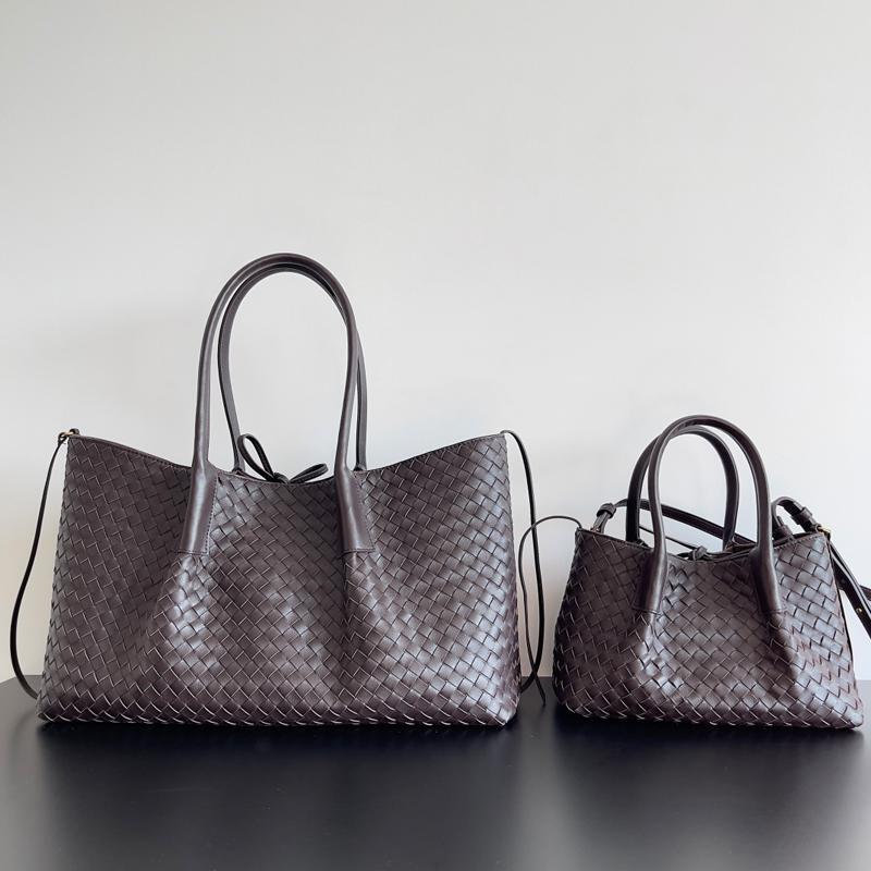 2025 Early Spring Series Pinacoteca New Hand-Woven Women's Large-Capacity Cowhide Handmade Shoulder Tote Bag