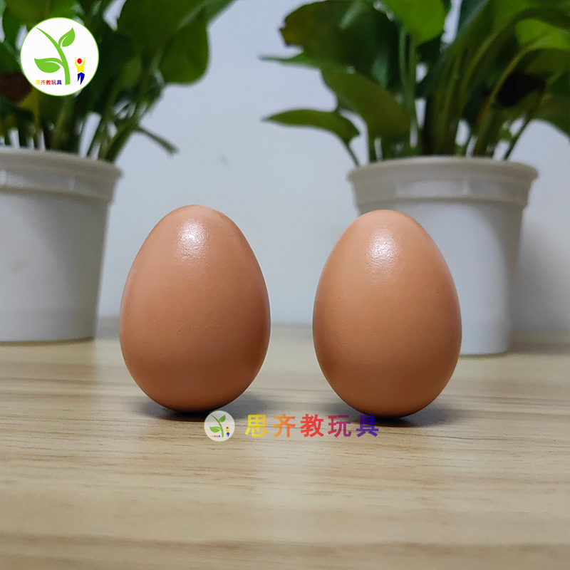 Solid wooden fake egg simulation lead nest egg play house wine children's toy graffiti show camera prop model