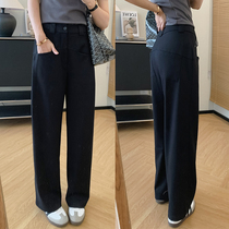 Large Bite homemade full of Western pants Custom TR Splits design Sensation Yuppie Casual Pants Woman Loose Pituitary Pants