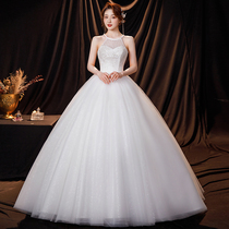 Hanging Neck Style Light Wedding Dresses 2022 New Bridal Temperament Little Guy Out of the door The woman Jane is about to be thin.