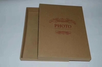Square 8 inch kraft paper box 8*8 Studio album box Boutique album packaging box Studio album carton