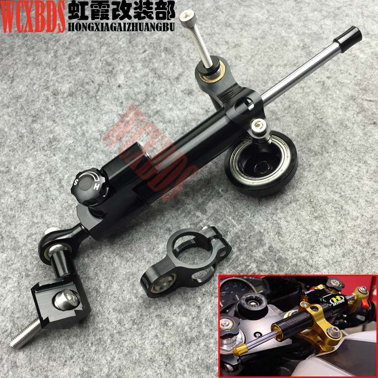 WY suitable for YZF600 R6 06-12 years R1 09-11 modified CNC titanium scale direction damper