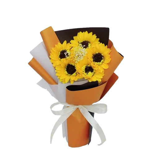 Маленькое мыло в форме цветка с розой в составе, свежее украшение для ногтей с экстрактом подсолнечника для друга, подарок на день рождения