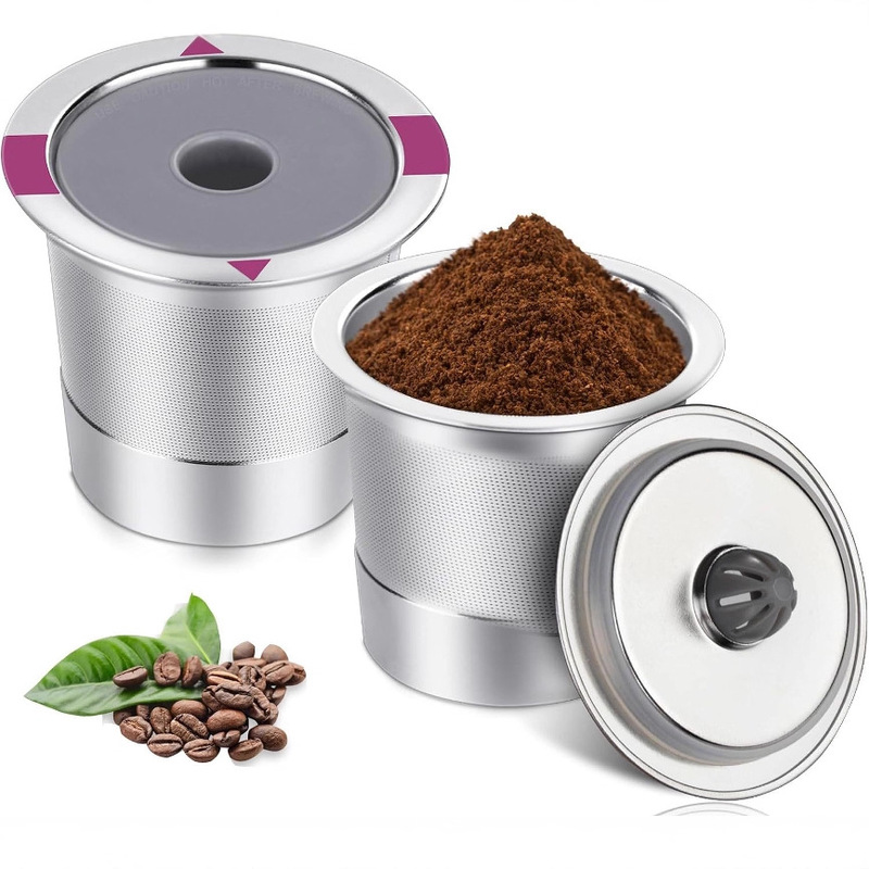 Suitable for Keurig 1.0 and 2.0 Coffee Machines, Stainless Steel Reusable K-Cup Coffee Capsules