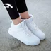 Anta high-top sneakers giày nữ 2019 mùa thu mới giày thể thao thoáng khí trang web chính thức giày nhỏ màu trắng thủy triều - Dép / giày thường