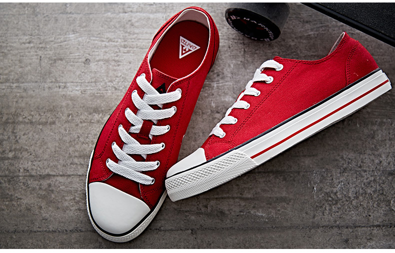 Anta giày nam giày vải 2018 mùa hè giày thể thao mới giản dị trọng lượng nhẹ low-top giày sinh viên giày ván trượt người đàn ông shop giày thể thao