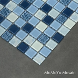 Хрустальная стеклянная мозаика красная, желтая, синяя и зеленая кофейная фона стена кухня и рыба -пруд для ванной комнаты