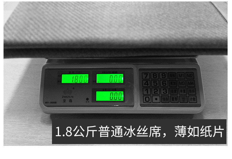 Thảm lụa ba mảnh hộ gia đình 1,8m giường 1,5 m mùa hè có thể gập lại 1,2 đơn điều hòa đôi thảm mềm - Thảm mùa hè chiếu cao su non