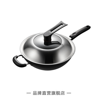 美的铁锅老式家用炒锅