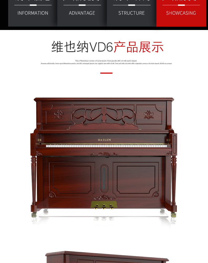 HAILUN Helen Vienna Piano VD6 gỗ cứng dọc đàn piano mới chính hãng đàn piano kawai