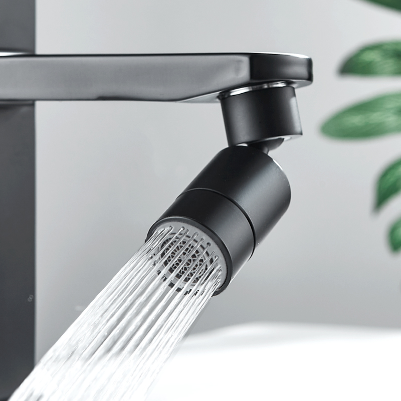 Universal splash-proof faucet double-mode water outlet Vientiane rotatable extension bubbler washbasin connector