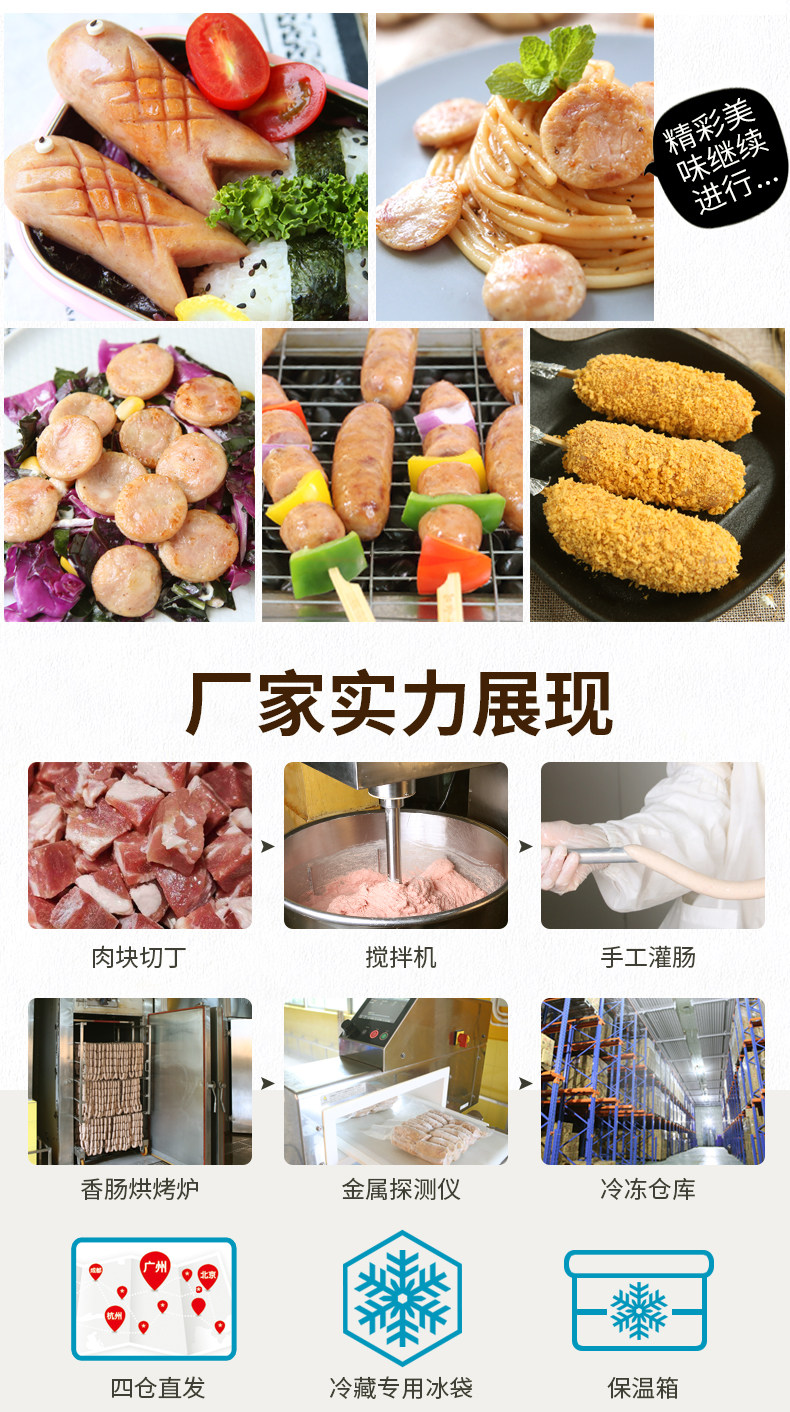雄丰 台湾风味 火山石烤肠 2斤 图13