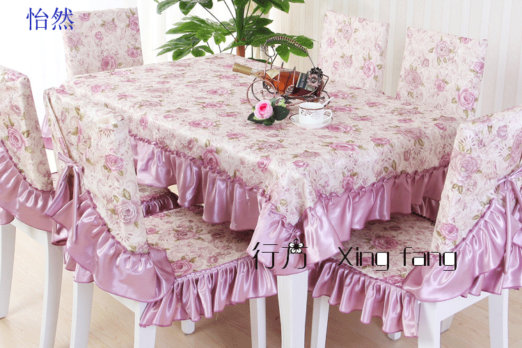 Vải Châu Âu mục vụ khăn trải bàn ghế đệm ghế ăn bìa ren khăn trải bàn ghế đệm bàn cà phê bộ khăn trải bàn khăn phủ bàn hội nghị