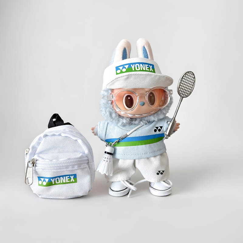 Labubu Clothes Are Suitable for the First, Second, and Third Generations of Labubu Dolls, and the Doll Clothing Set Is Suitable for 17cm Vinyl Dolls, Including Badminton Outfits