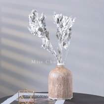 Silver leaf chrysanthemum natural real dried flowers with flower auxiliary flower leaves Nordic style home decoration ornaments shooting props