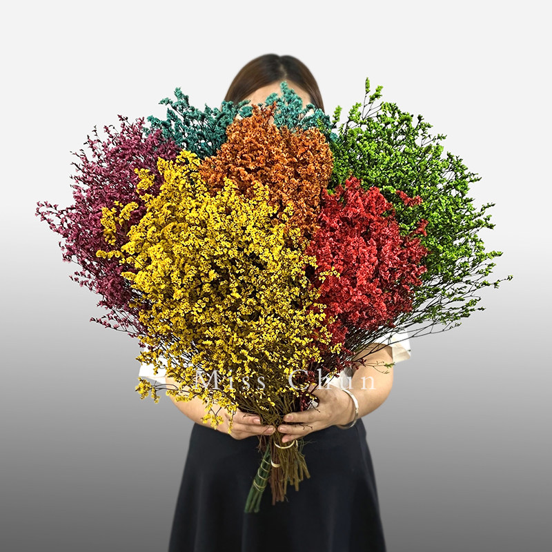 Crystal grass dried flower bouquet full of flowers full of stars Don't forget my home Residence Decoration Furnishing Living-room Flower Arrangement and Inn True Flower