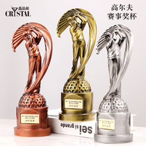 Golf trophy customization Super long distance one-hole-in-the-hole champion high-end creative resin trophy customization