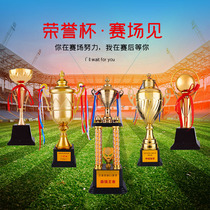 Metal Championship Trophy Customized Basketball Football Badminton Competition Student Games Charity Volunteer Creativity