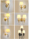 American-Style Living Room Tv Sofa Wall Lamp, Modern Minimalist All-Copper Bedroom Bedside Lamp, Vintage Hallway Corridor Wall Lamp