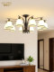 American-Style Living Room Ceiling Chandelier, Simple Dining Room and Bedroom Ceiling Lamps, Retro Low-Floor Modern Study Lamps