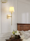 American All-Copper Wall Lamp Modern Minimalist Living Room Background Wall Lamp French Bedroom Bedside Corridor Aisle Led Wall Lamp