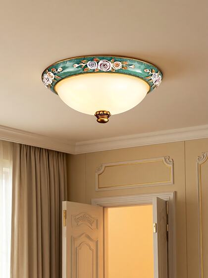 European-Style Ceiling Lamp, Simple and Elegant, Round, Retro, Suitable for Balcony, Corridor, Hallway, Master Bedroom, Cozy Room, Entrance, Led Light