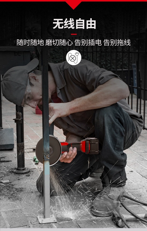 Máy đánh bóng máy mài góc có thể sạc lại Dayou 2903 Máy cắt và đánh bóng công suất cao nhỏ dùng pin lithium điện không chổi than máy khoan bê tông