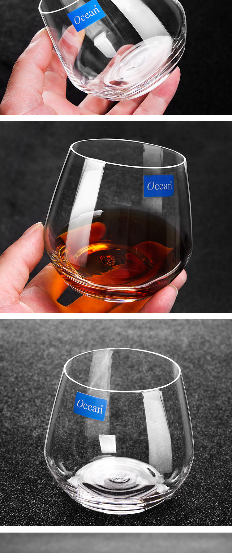 Thailand import OCEAN glass thin cold cut glass cup glass the glass heat - resistant glass of whisky