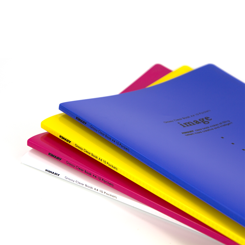 Kingdeli A4 paper storage bag folder Information book Multi-layer students with transparent insert music clip cf5710 5820 Storage book binder Stationery high school students organize the paper artifact