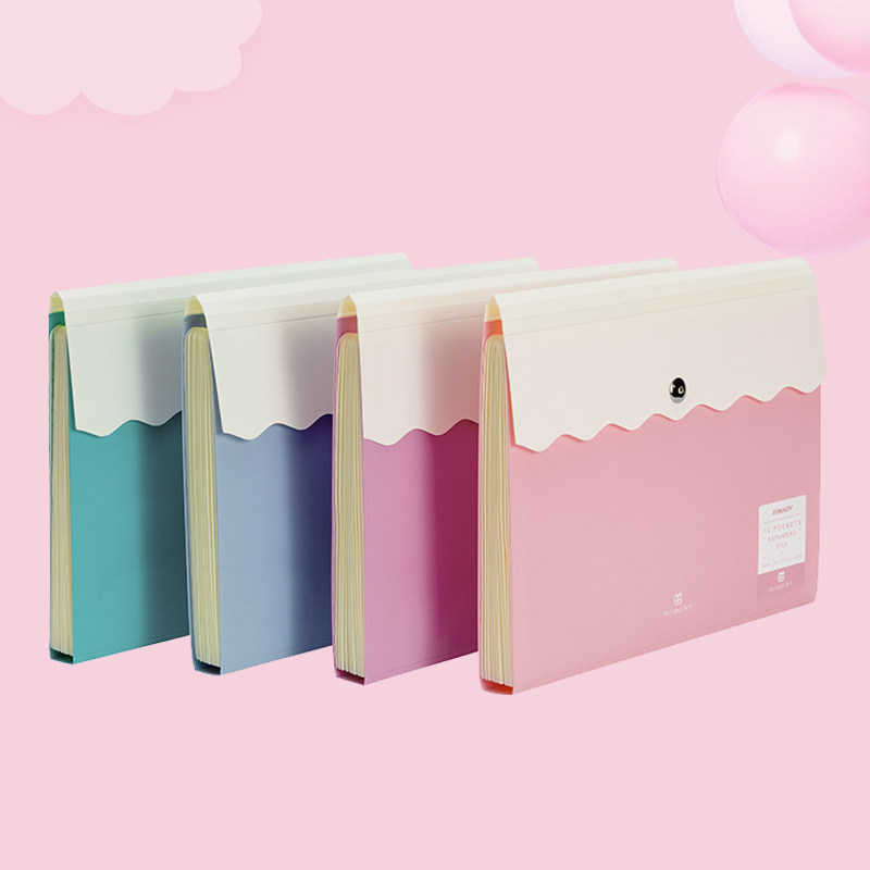 Jindeli Morandi 13-cell portable organ bag A4 folder Multi-layer paper storage bag for students with large capacity classification of high school students to organize the test papers DC3149 DC3150 DC31