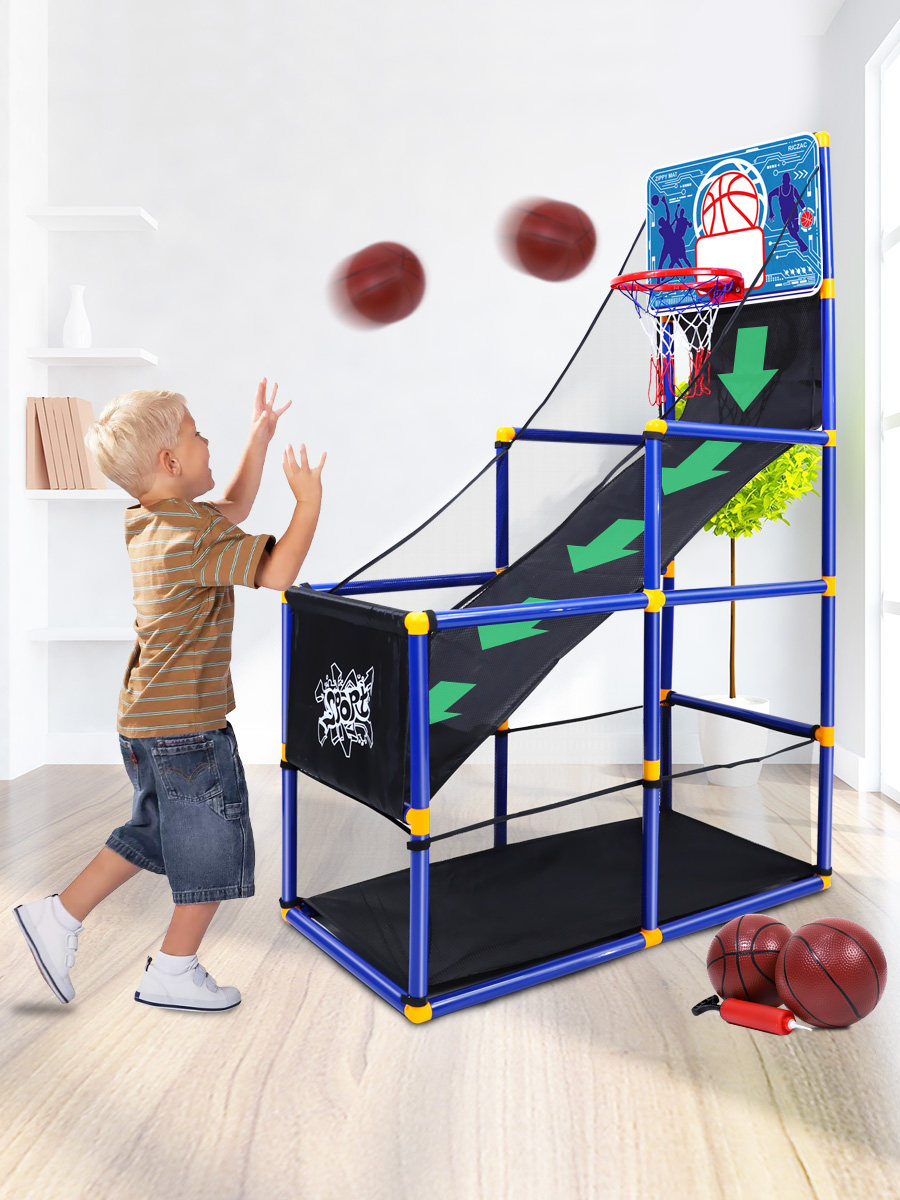 Basketball stand Children can lift baby basketball frame Shooting frame Toy hanging basket Indoor home outdoor kindergarten