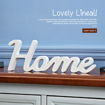 Childrens home letter ornaments family life Creative furnishings home wooden living room home decoration