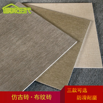 Imitation cloth pattern 600x600 living room dining room bedroom antique brick kitchen balcony non-slip wear resistant floor tiles