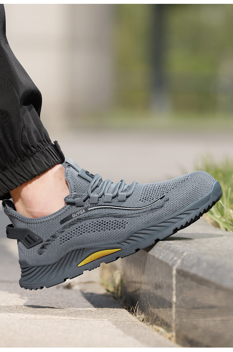 Защитная обувь 2025新款劳保鞋男款男士防砸防刺穿夏季透气轻便安全绝缘工地夏天 Fu Mei er